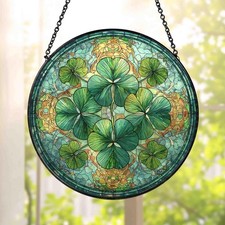 Lucky Shamrock Suncatcher ,St. Patrick s Day Window Decor,Lucky Window Hanging