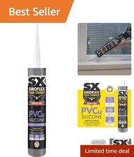 SX PVCu Silicone 300ml - UV & Water Resistant Sealant for Windows & Doors