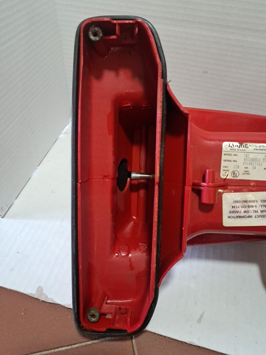 Dirt Devil Broom Vac Model 702 Upright Vacuum Replacement Motor Only No Roller