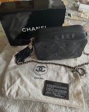 Chanel vintage lambkin camera shoulder bag