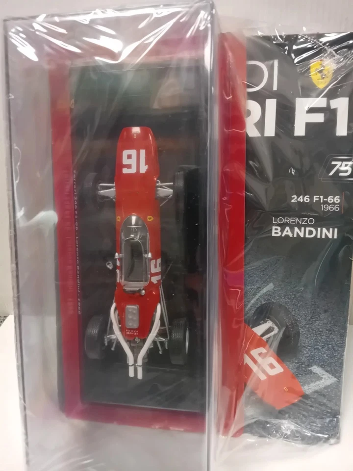 Ferrari 246 F1-66 - Lorenzo Bandini - 1966 - Le grandi Ferrari F1 - 1:24 nr 75 - Immagine 3 di 4