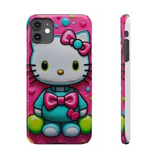 Funda delgada para teléfono Hello Kitty | Arco rosa iPhone Samsung