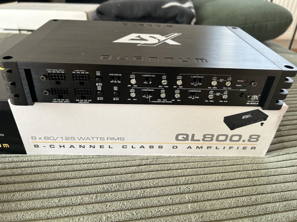 Verstärker ESX QUANTUM QL800.8 8-Kanal x 125 Watt RMS @ 2Ω Class D Digital DHR - Bild 2 von 4