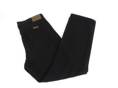 Wrangler Herren Jeans W36 L32 Regular Baumwolle schwarz gerades Bein RV (15140)