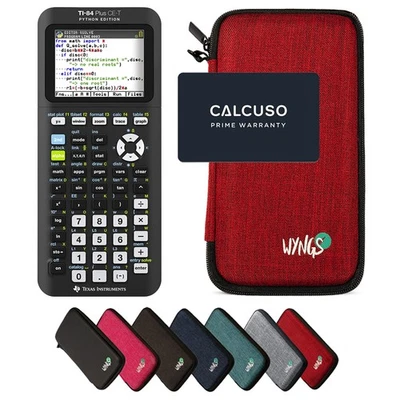 TEXAS INSTRUMENTS TI-84 Plus CE-T Python Edition inkl. Schutztasche Rot - Grafikrechner