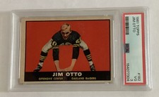 1961 Topps #182 Jim Otto PSA 3 Oakland Raiders Rookie Card RC HOF. rookie card picture