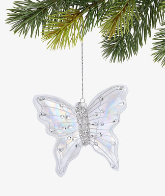 Holiday Lane Enchanted Forest Glass Butterfly Ornament Macy's Exclusive Crystal