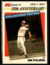 1987 Topps Kmart 25th Anniversary  #17 Jim Palmer Baseball Card 2902J