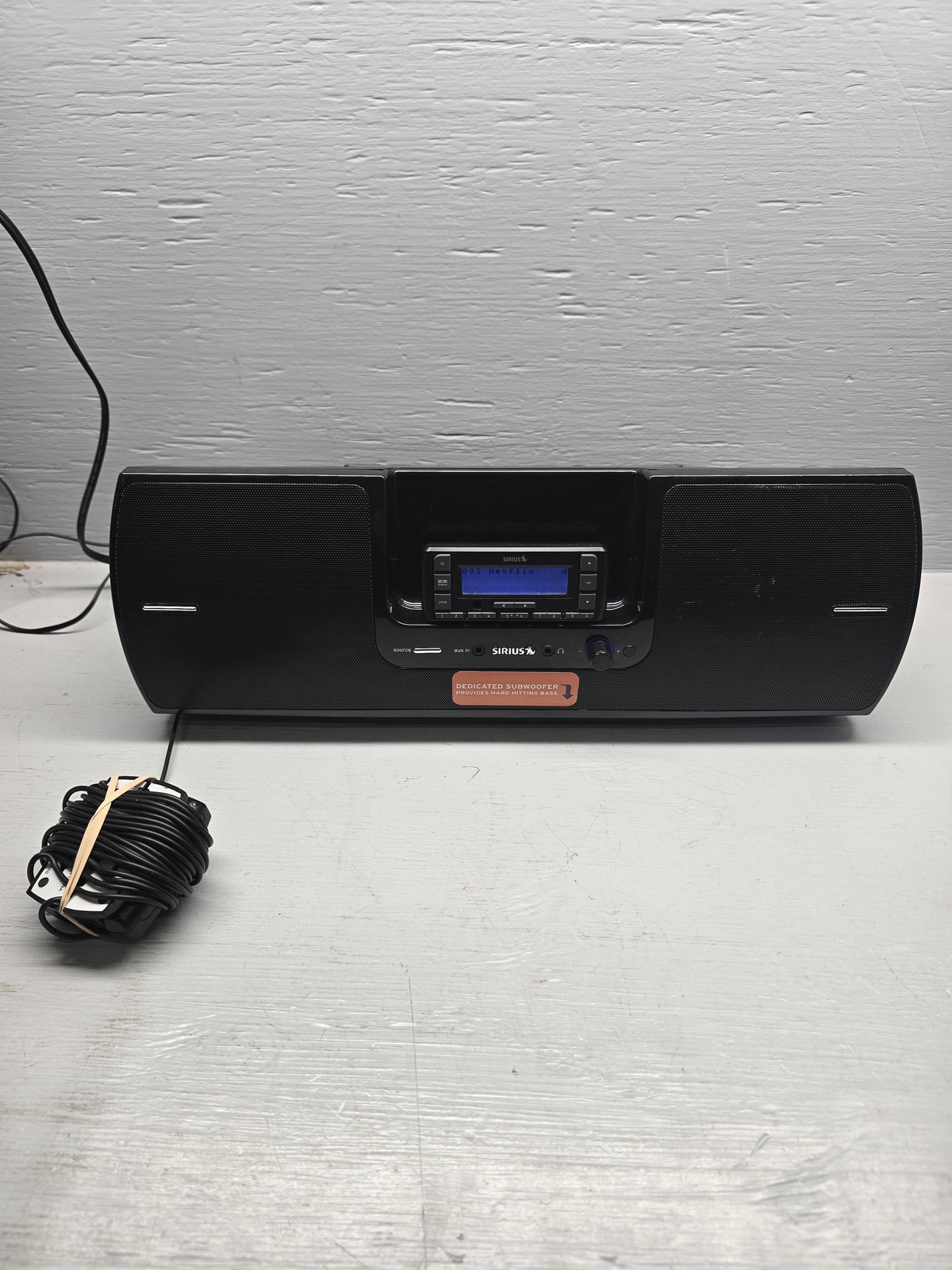 Sirius SUBX2 Starmate LIFETIME SUBSCRIPTION Boombox Portable Satellite Radio