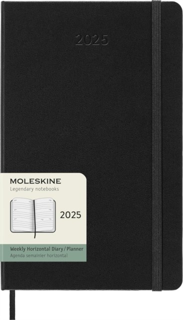 Moleskine 2025 12-Month Weekly Horizontal Large Hardcover Notebook by Moleskine
