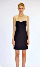 Michael Kors Italy Dress Colorblock Sheath Bodycon Black Sleeveless Corset 10