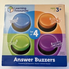 Learning Resources Sounds Answer Buzzers Multi Colored Sound Classroom