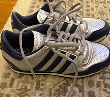 adidas Galaxy OG Low Top Lace-Up Sneakers Sil...