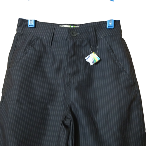 Op Boys Size 8 Black Striped Hybrid Shorts Pockets Polyester Lightweight NEW - Picture 2 of 4