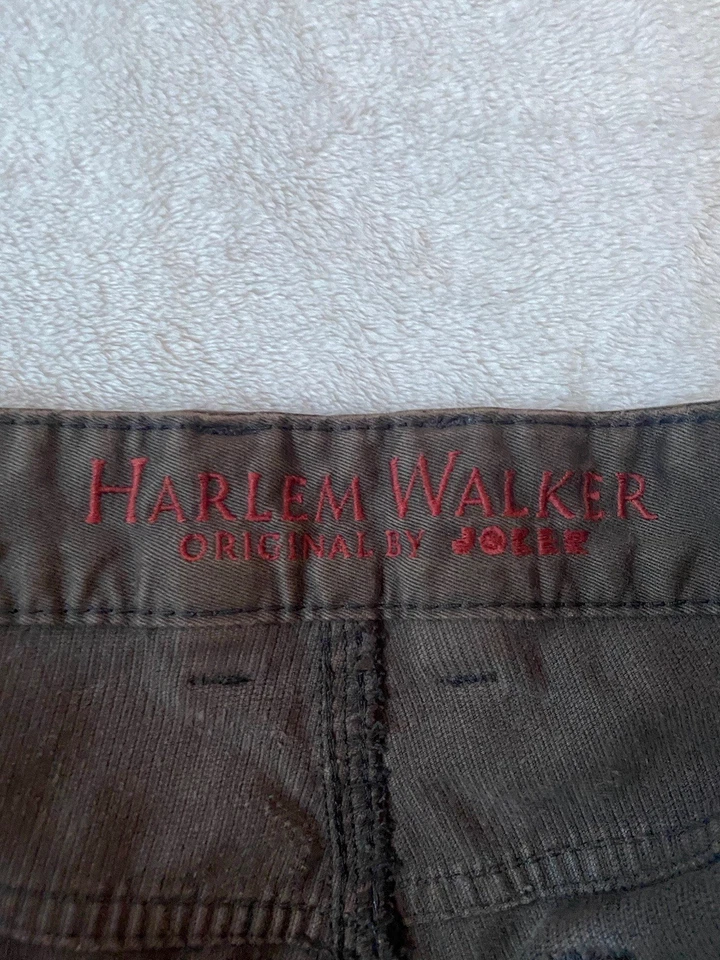 Pantalones de mezclilla JOKER de pana Harlem Walker marrón de pierna recta para hombre talla 38x32 Foto 4 de 4