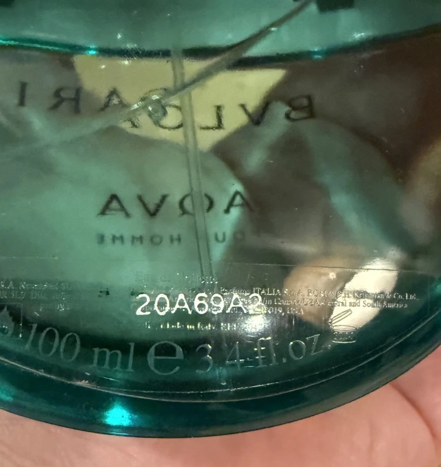 Bvlgari Aqva Pour Homme Marine 3.4oz EDT VINTAGE nuevo sin caja Foto 4 de 4