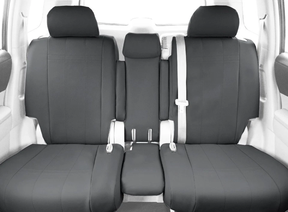 Fundas de asiento de auto CalTrend para Dodge Ram 3500|Ram 2500 2006-2009 gris claro imitación Foto 2 de 4