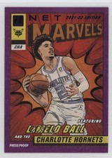 2021-22 Panini Donruss Net Marvels Press Proof Purple LaMelo Ball #10 09br