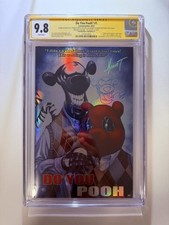 CGC SS 9.8 Do You Pooh Step Brothers Homage Chrome Foil . 2x Signed & Remark. comic cover