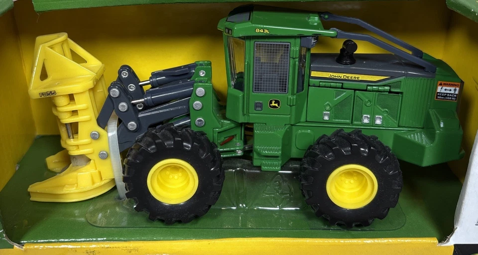 1/50 Ertl John Deere 843L Feller Buncher Logging Prestige Collection Diecast  - Image 3 of 4