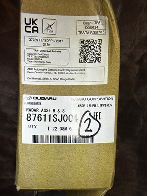 Subaru OEM Blind Spot Radar Sensor 87611SJ004 Continental SRR3-A