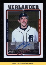2005 Topps Chrome Justin Verlander #242 Auto READ dt7