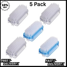 5 Pack Nail Brush for Cleaning Fingernails - Two Sided Hand Fingernail Scrub ...