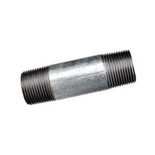 WARD MFG 0224080 Pipe Nipple 2-1/2" 8" L Steel Galvanized SCH 40/STD NPT