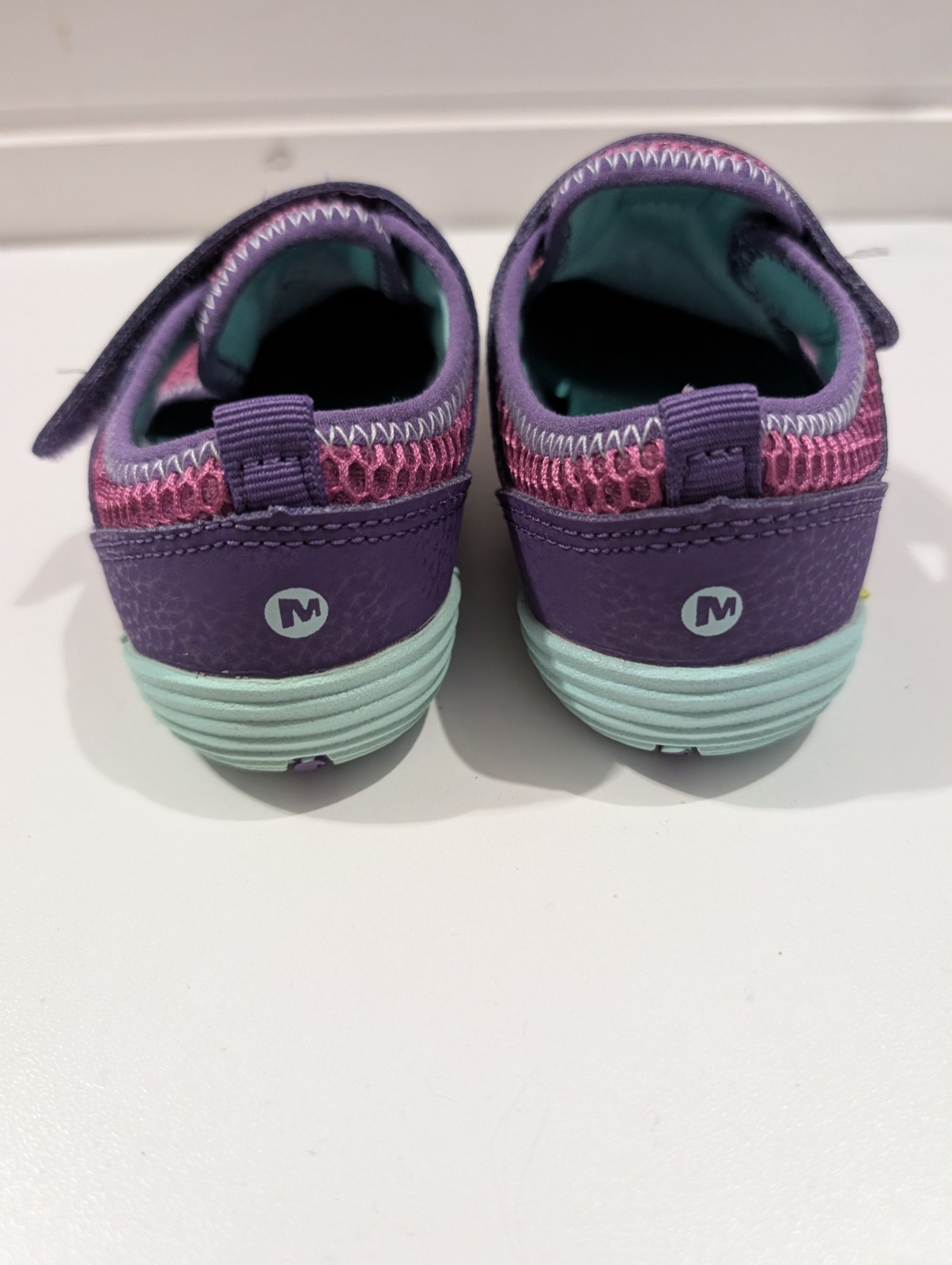 Scarpe da ginnastica Merrell bambina passi nudi H20 viola acqua 10 W usate in ottime condizioni