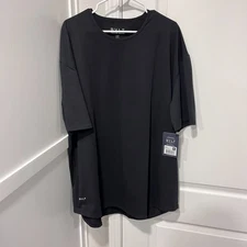 BYLT Shirt Mens 3XL Black Short Sleeve Drop Cut Lux T-Shirt Cotton Blend