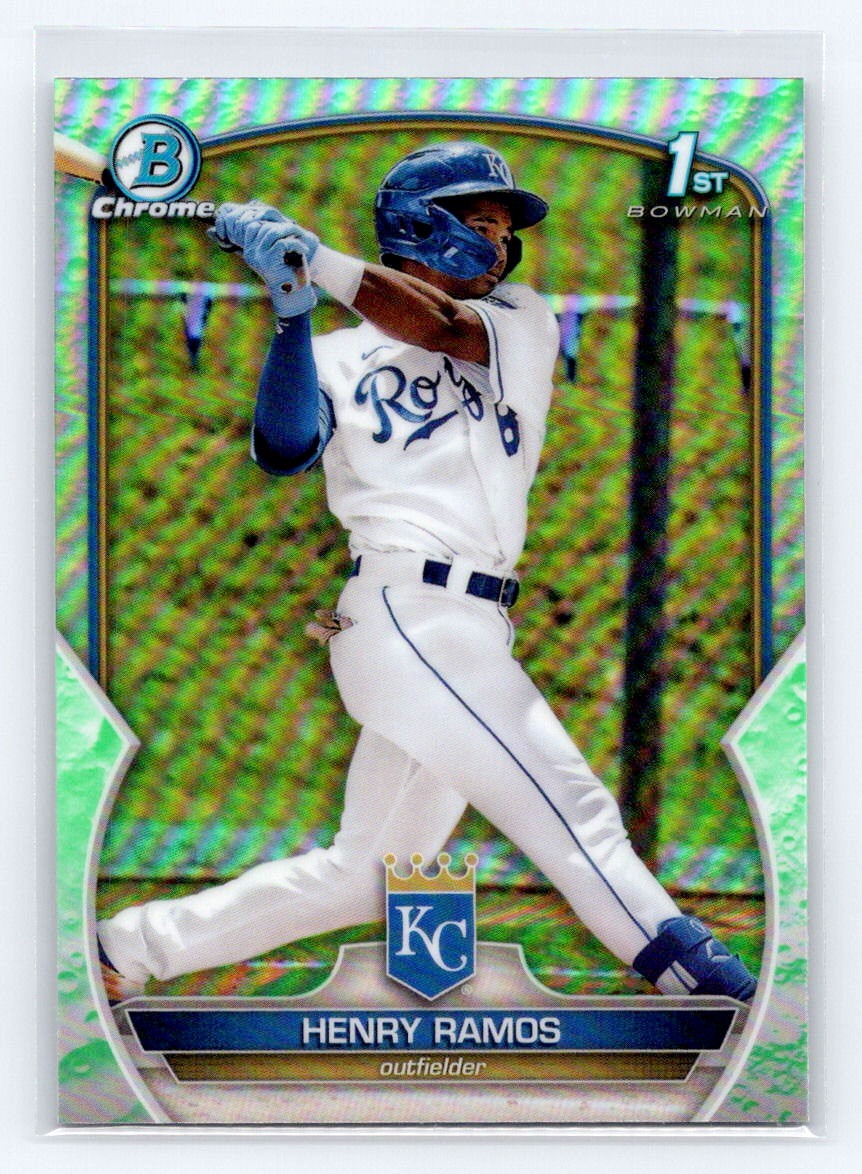 2023 Bowman Chrome 1st Lunar Glow Refractor #BCP-96 Henry Ramos Royals