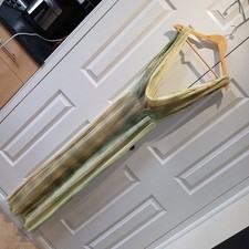 PrettyLittleThing Green Watercolour Dress Size 8 Cowl Neck