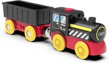 Battery Operated Locomotive Train, Magnetic Trains Toy for Wooden Tracks, Motori