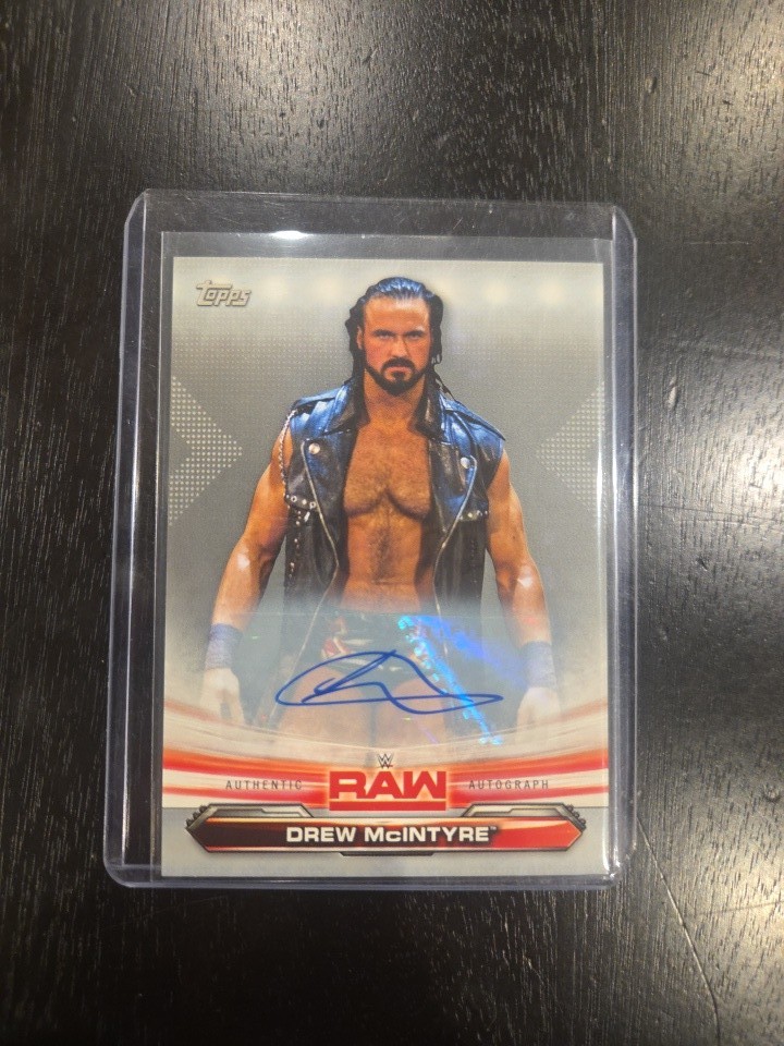 Drew McIntyre 2019 Topps WWE Raw #27 Silver Paralle Autograph #'d 16/25 Auto WWF
