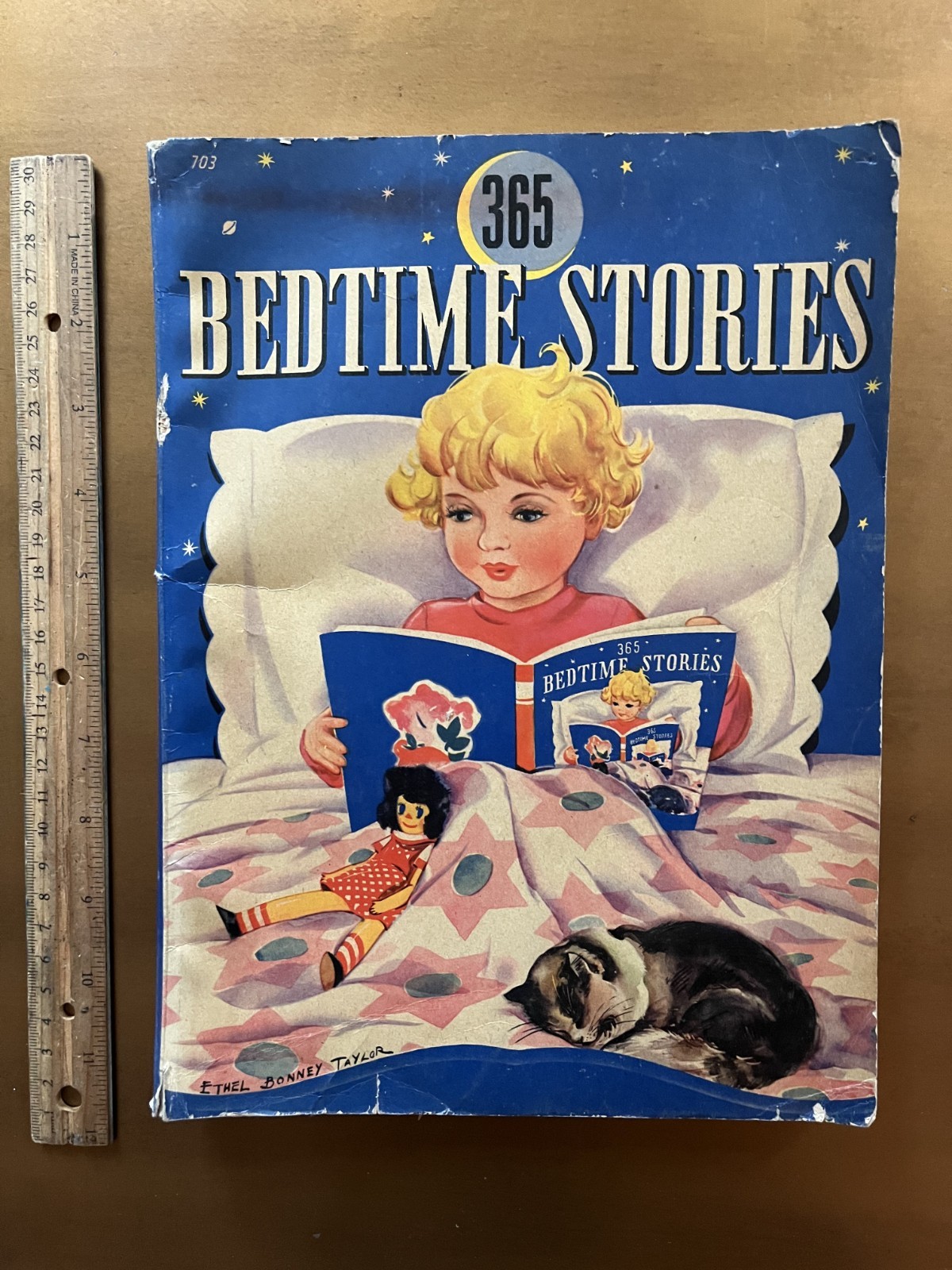 365 Bedtime Stories - Whitman 1931 (#703) large children's book