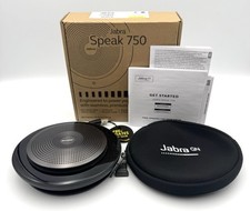 Jabra Speak 750 UC Wireless Bluetooth Speakerphone w/ Accessories - Tested