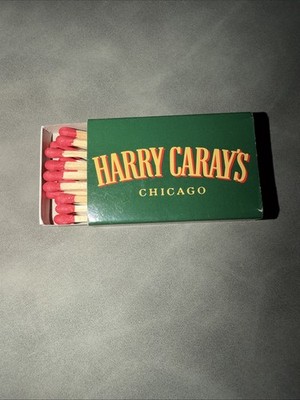 Rare Vintage Matchbook Famous Harry Caray's Chicago Green Box Unstruck