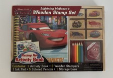 Lighting McQueen  s Wood Stamp Set Disney Pixar Cars Activity Book