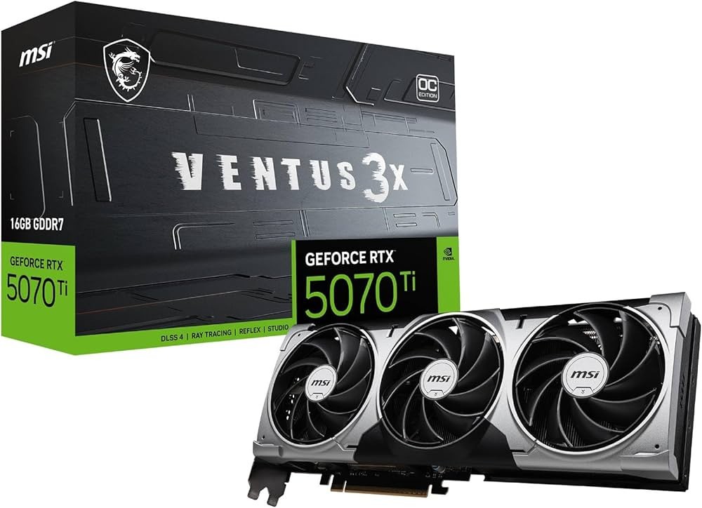 MSI GeForce RTX 5060 Ti Scheda Grafica 16G VENTUS 3X OC - Componenti per PC