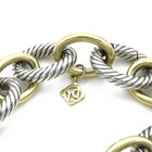 David Yurman Sterling 18K 14K Oval Link Bracelet & Earrings Lot of 2 #S5580-2 — photo 5