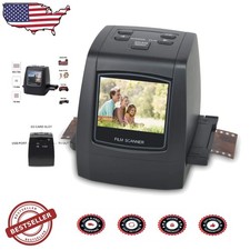 All-in-1 Film Scanner 22MP Digitize 35mm Slides Negatives JPG 2.4" LCD USB