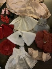Vintage Lot Of 13 Doll Clothing And Accessories