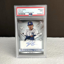 2022 Topps Baseball Stars Auto PSA MINT 9 Luis Gil NY Yankees Autograph BSA-LG