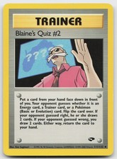 Blaine's Quiz #2 111/132 Uncommon Gym Challenge Pokemon Unlimited Heavily Played on eBay