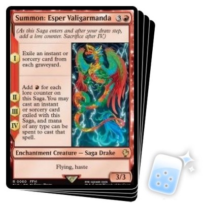 MAGIC FINAL FANTASY XIV トレーディングカード SUMMON: ESPER VALIGARMANDA X4 Final Fantasy Commander Magic MTG