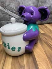 Vintage Grateful Dead Vandor Cookie Jar Purple Limited Edition - 1998