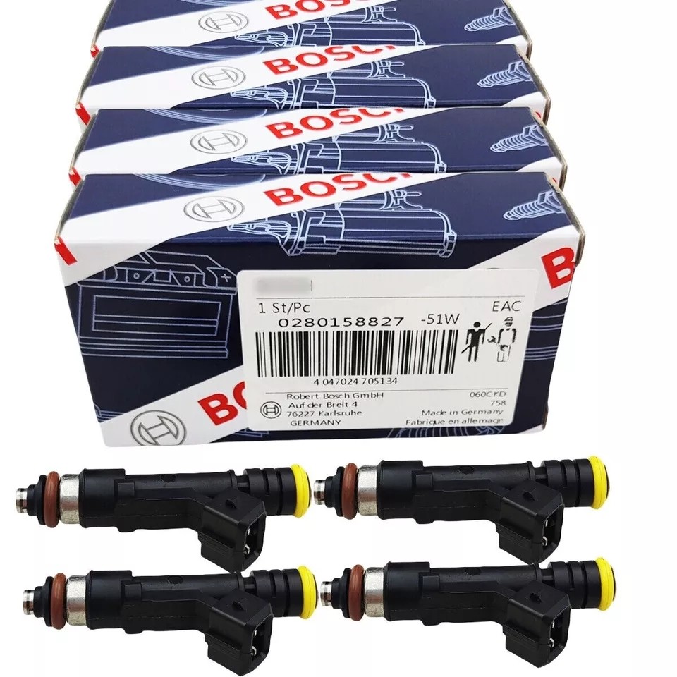 Qty 4 Bosch 0280158827 Fuel Injectors For EV1 Connector 160LB 1700cc impedance