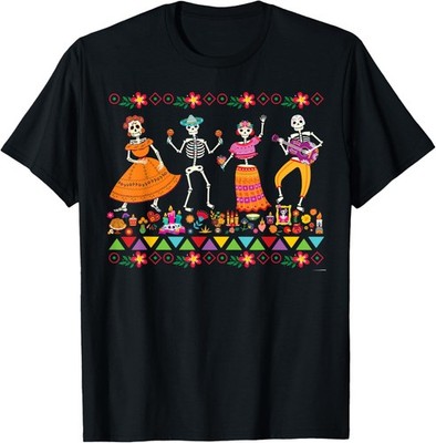 Dancing Skeletons Day of the Dead Dia de los Muertos Unisex T-Shirt