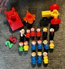 fisher price little people vintage lot / 20 Pieces /People/Vehicles/Numbers