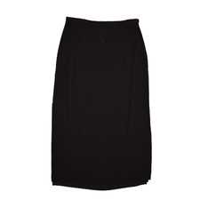 JOSEPH RIBKOFF 199 Long Side Zip Woven Maxi Skirt Black Size 16